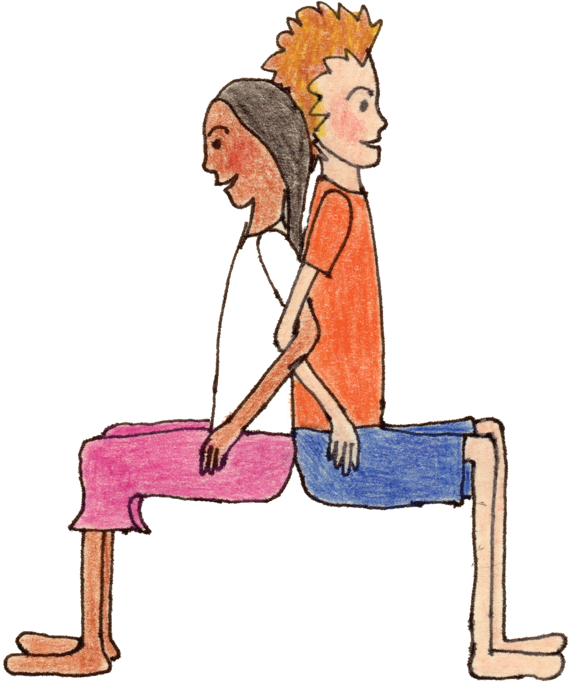 We Practiced Loving~kindness In Yoga Club Today - Cartoon (1169x1479)