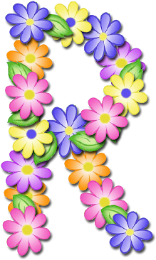 Guta Rocha Alphabet Art, Letter Art, Flower Alphabet, - Flower Letter P Png (400x386)