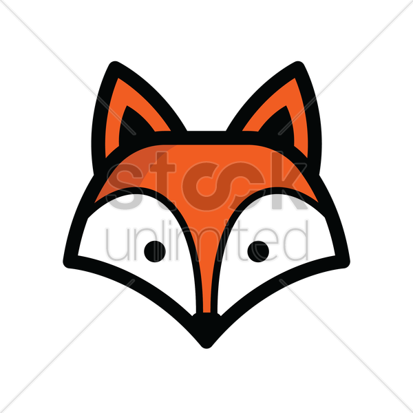 Free Download Fox Head Black And White Clipart Drawing - Fox Head Clipart (600x600)