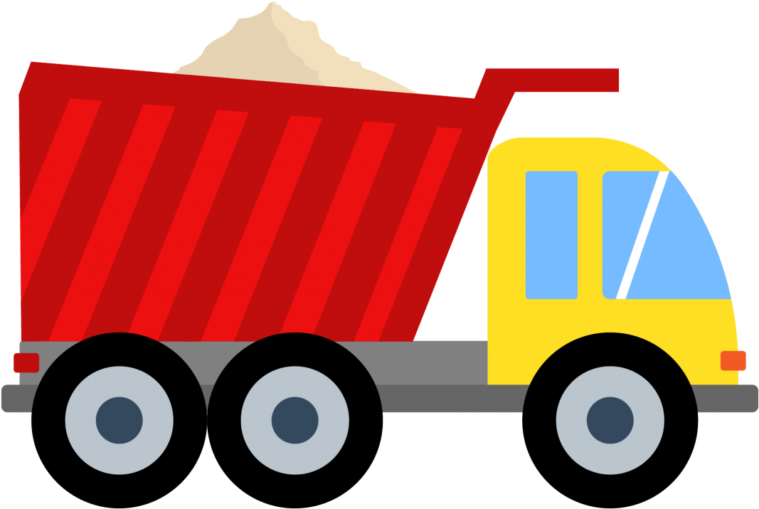 Clip Dump Truck Clipart - Cartoon Dump Truck Png (1092x1092)