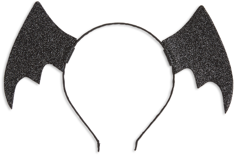 Alice Band With Bat Wings Black - Fashion (888x888)