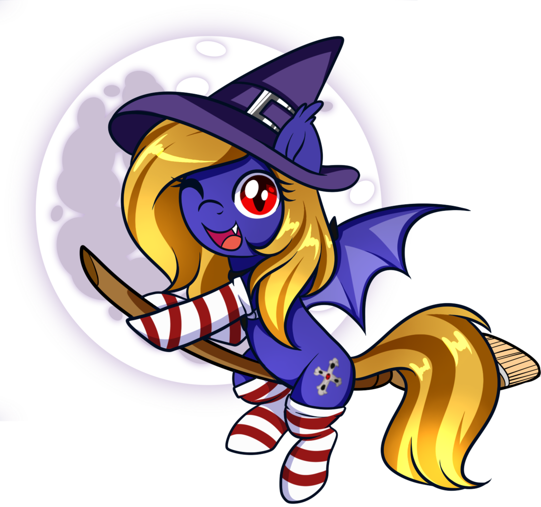 Xwhitedreamsx, Bat Pony, Bat Pony Oc, Bat Wings, Broom, - Cartoon (1091x1024)