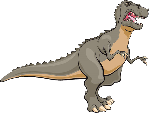 Tyrannosaurus Rex Clipart Dinosaur Roar - Red Claw T Rex (623x472)