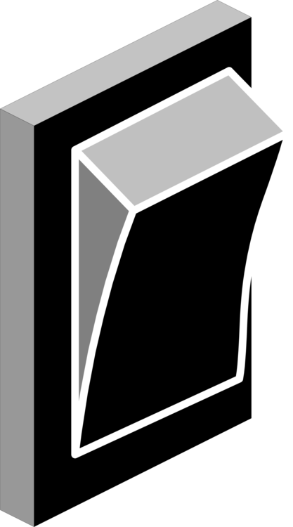 Electrical Switches Light Switches Computer Icons Electricity - Electric Switch Clipart (417x750)
