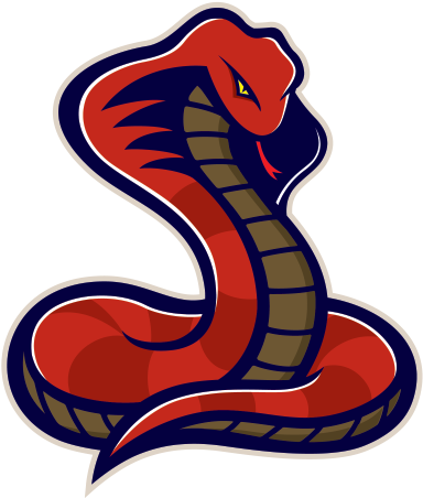 Printed Vinyl Red Stickers Factory - Snake Mascot Logo Png (600x600)
