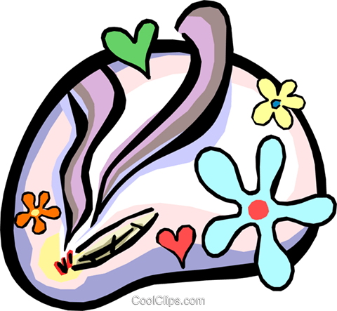 Weed Royalty Free Vector Clip Art Illustration - Weed Royalty Free Vector Clip Art Illustration (480x443)