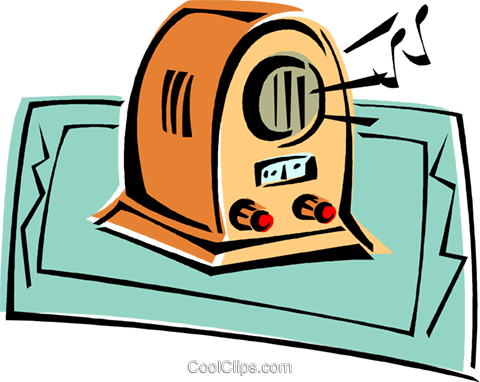 Radio Royalty Free Vector Clip Art Illustration - Illustration (480x382)