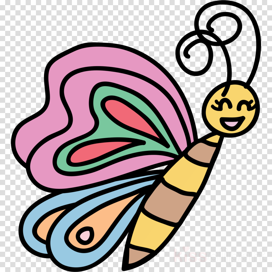 รูป ผีเสื้อ การ์ตูน Clipart Butterfly Cartoon Clip - Gambar Kupu Kupu Kartun (900x900)