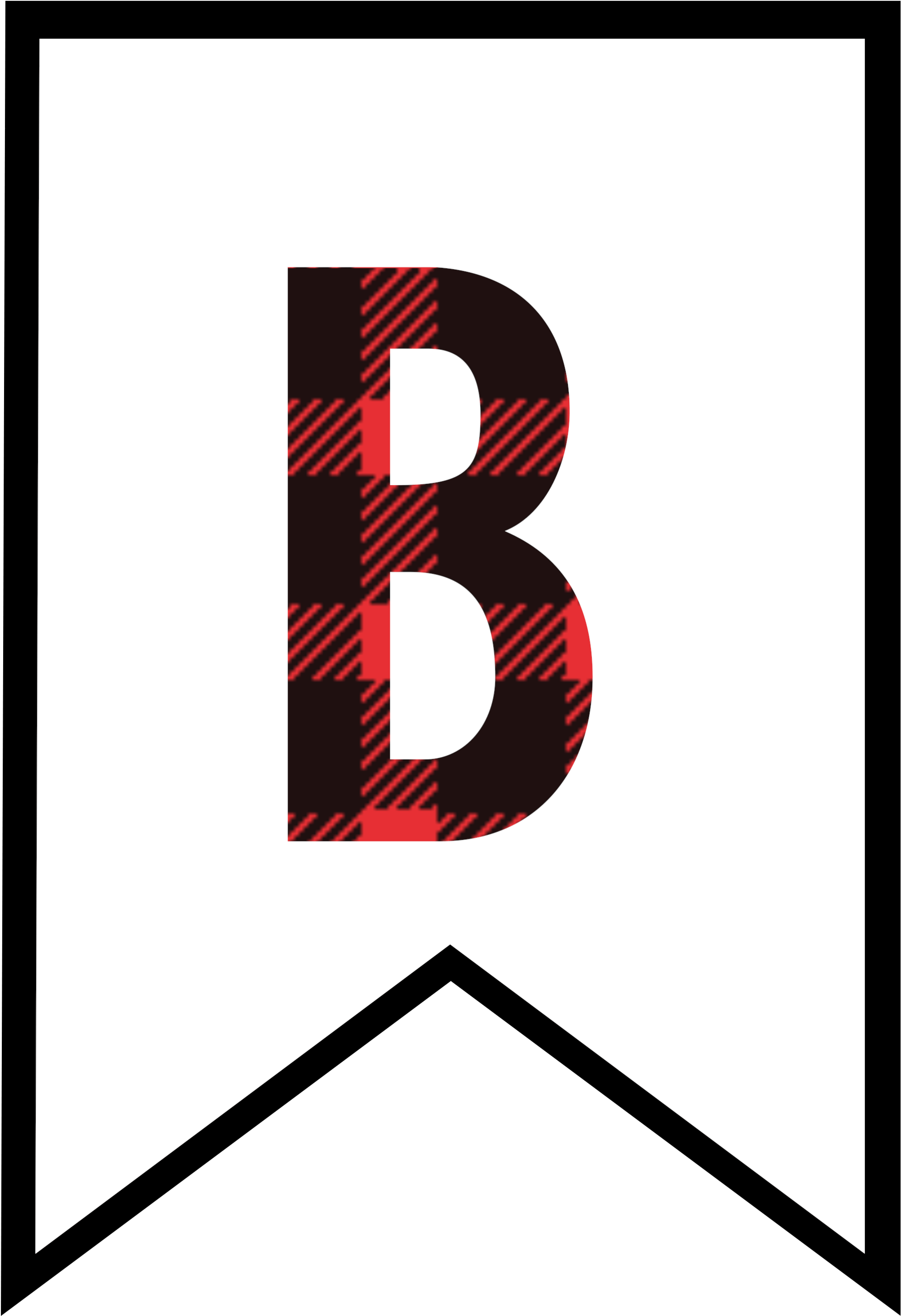 Free Printable Banner Letters, Lumberjack Birthday - Buffalo Plaid Letters Free (2083x2986)