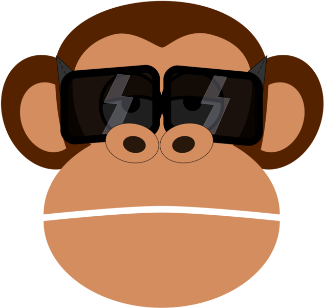All Photo Png Clipart - Monkey With Sunglasses Clipart (750x750)