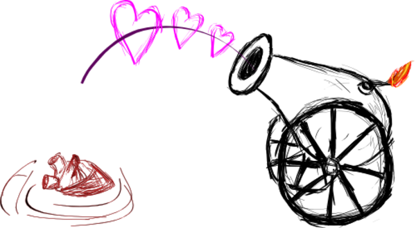 Svg Transparent Download Heart Stuporglue Org Cannon - Heart Cannon (600x330)