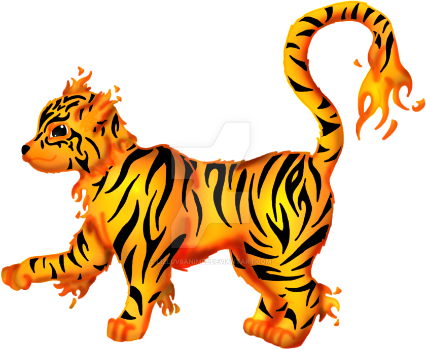 Tiger Pokemon By Lizluvsanime - Pokemon Tiger (900x786)