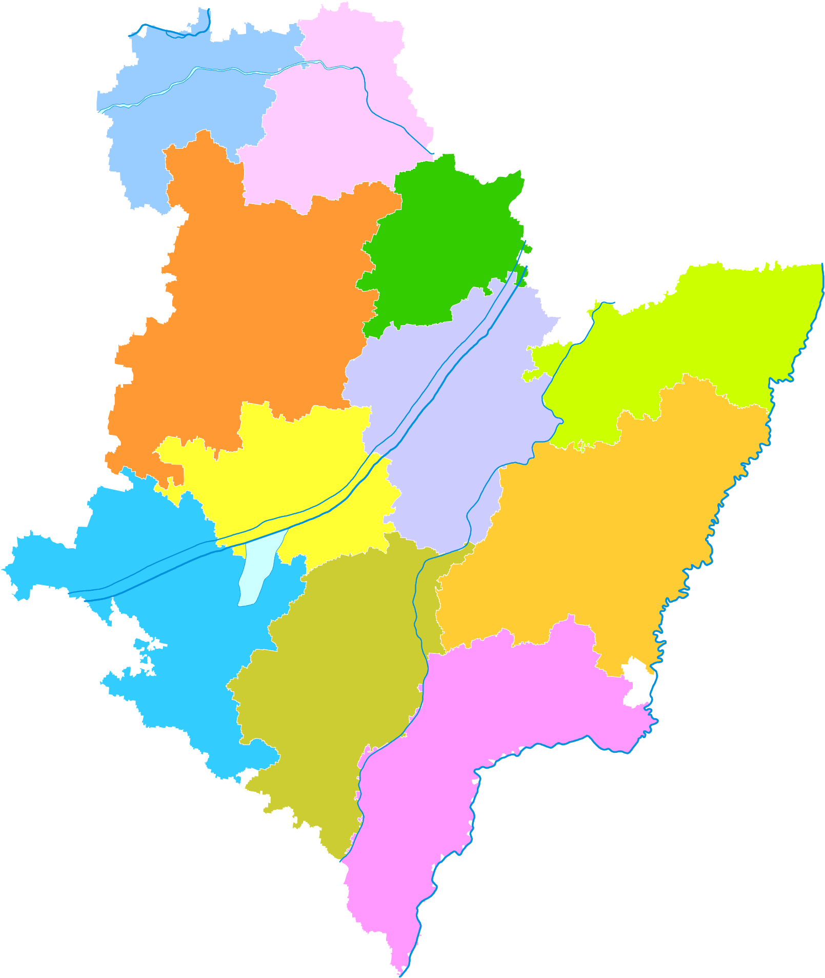 Administrative Division Hengshui - 衡水 地图 (1620x1920)