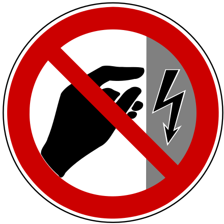 This Electrical Hazard Warning Sign Used In Germany - Occupational Safety And Health Signs Or Symbols (440x440)