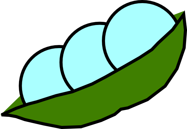 Peas In A Pod Clipart (600x413)