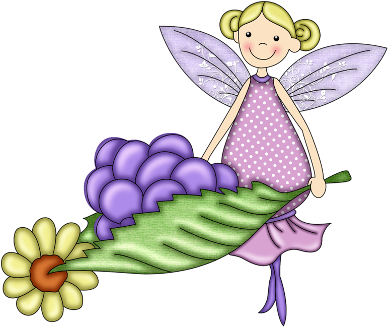 B *✿* Fairy Clipart, Flower Clipart, Fruit Clipart, - Hadas Con Frutas (800x676)