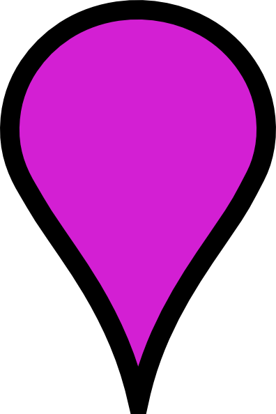Purple Pinpoint Clip Art At Clker Com - Google Maps Icon Pink (396x594)