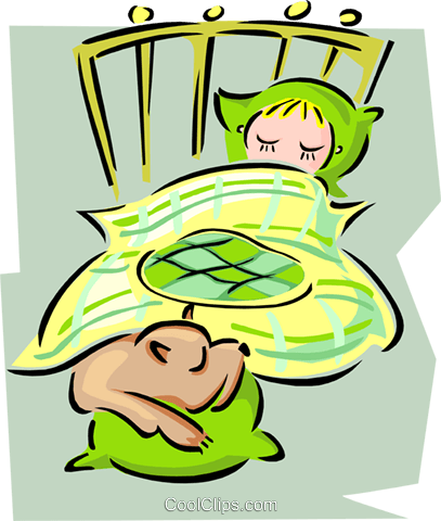 Child Napping With Family Dog Royalty Free Vector Clip - Embroidery: Secrets Of Embroidery For Stitching And (407x480)