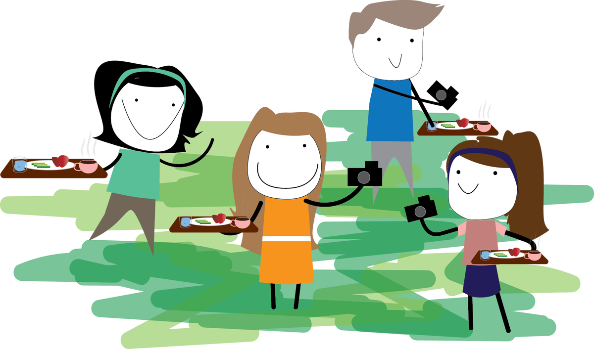 Picture Transparent Cafeteria Clipart Food Fight - Cartoon (1200x706)