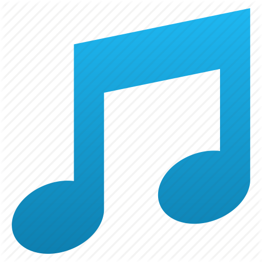 Download Picture Transparent Download Comic Drawing - Music Note Png Blue (512x512)