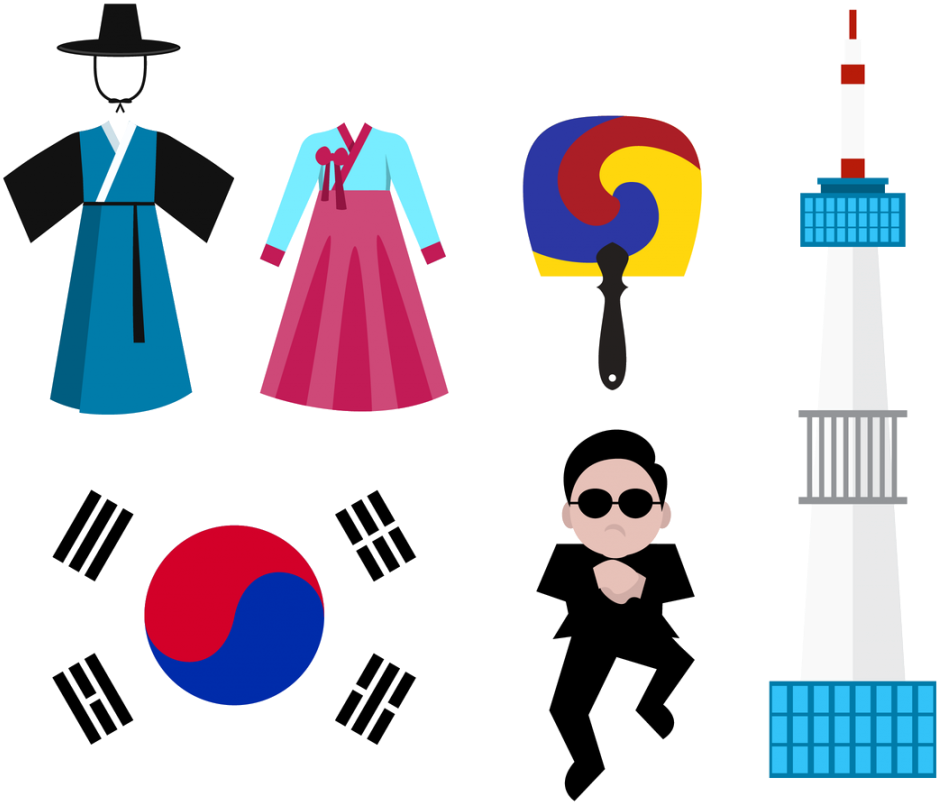 Korea Flag Png Transparent Image - South Korea Flag (1024x844)