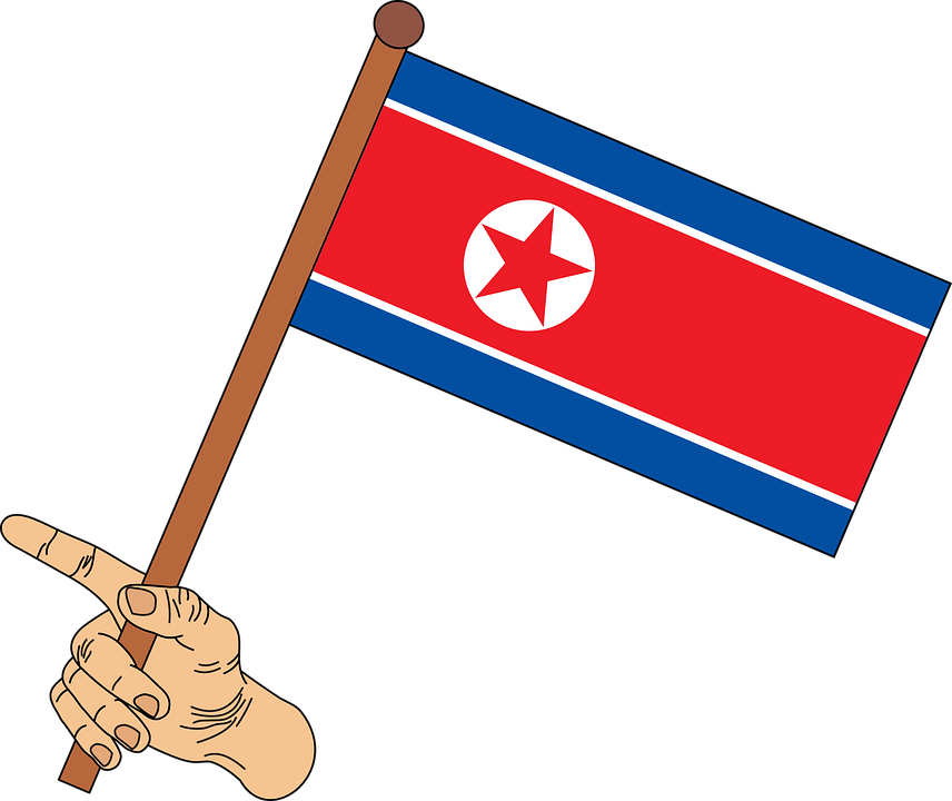 Flag, North Korea Flag, North Korea, North Korean Flag - Png Flag Of North Korea (856x720)