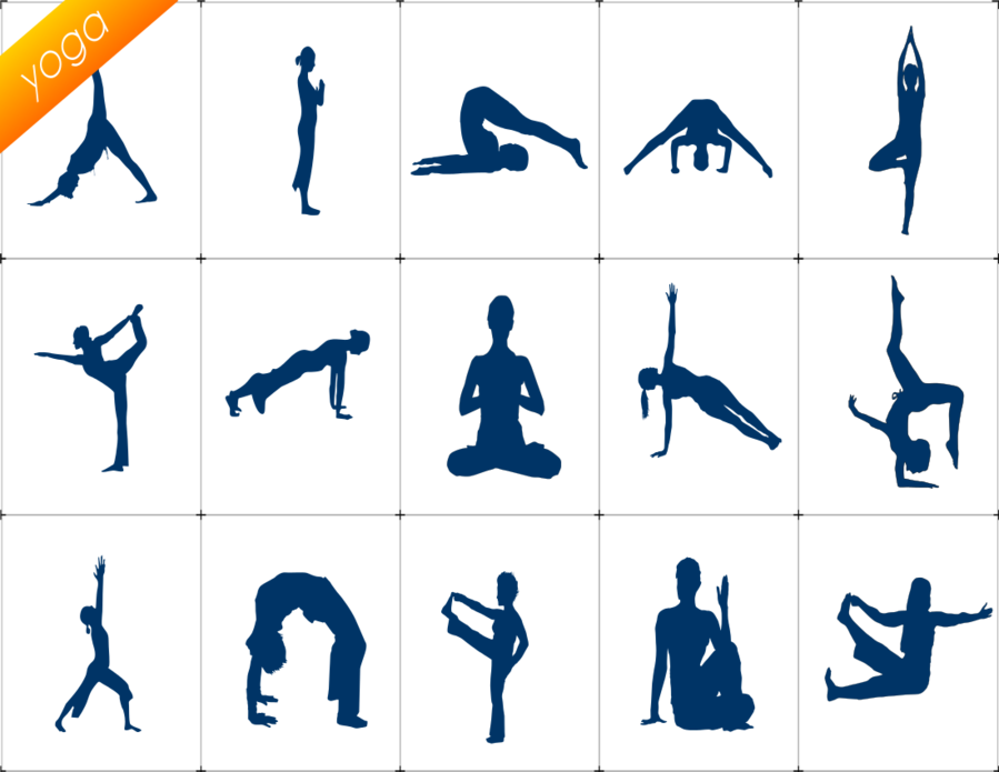 Download Yoga Asanas Clipart Yoga Asana Clip Art Yoga - Height Badhane Ki Exercise (899x695)