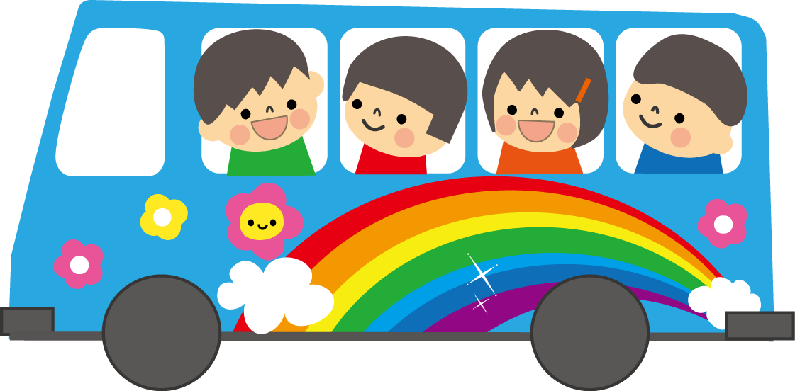 Ir Al Autobús Del Jardín De Infantes - イラスト バス (1121x552)