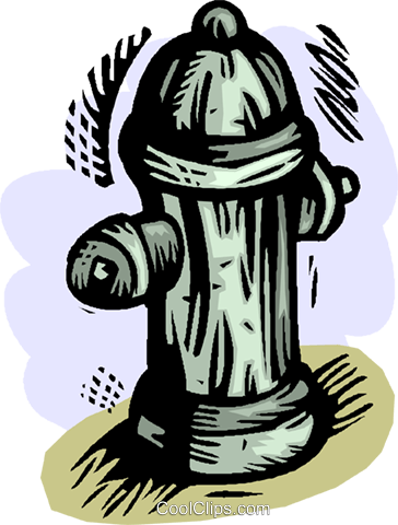 Fire Hydrant Royalty Free Vector Clip Art Illustration - Cartoon (364x480)