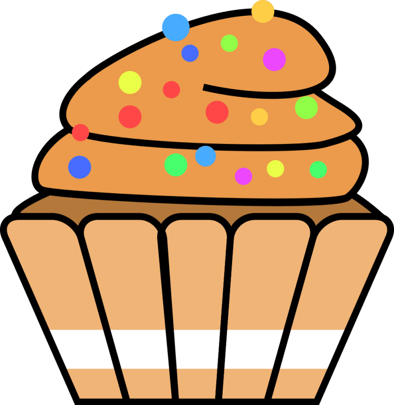 Cupcake Clipart Free Baked Goods Clipart Cute Frames - Sweet Foods Images Clipart (800x822)