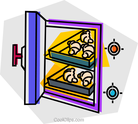 Baked Goods In The Oven Royalty Free Vector Clip Art - Baked Goods In The Oven Royalty Free Vector Clip Art (480x430)