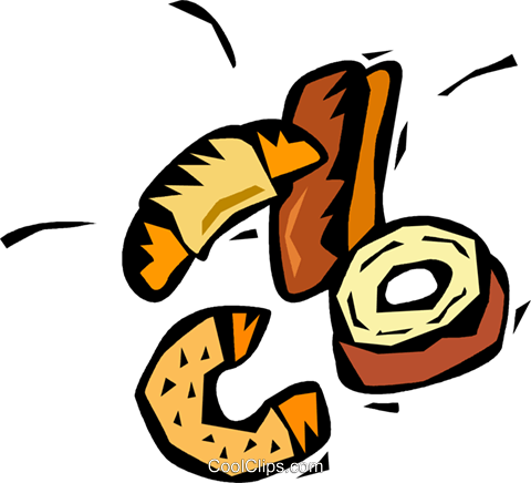 Croissants, Doughnuts And Baked Goods Royalty Free - Bakery (480x436)