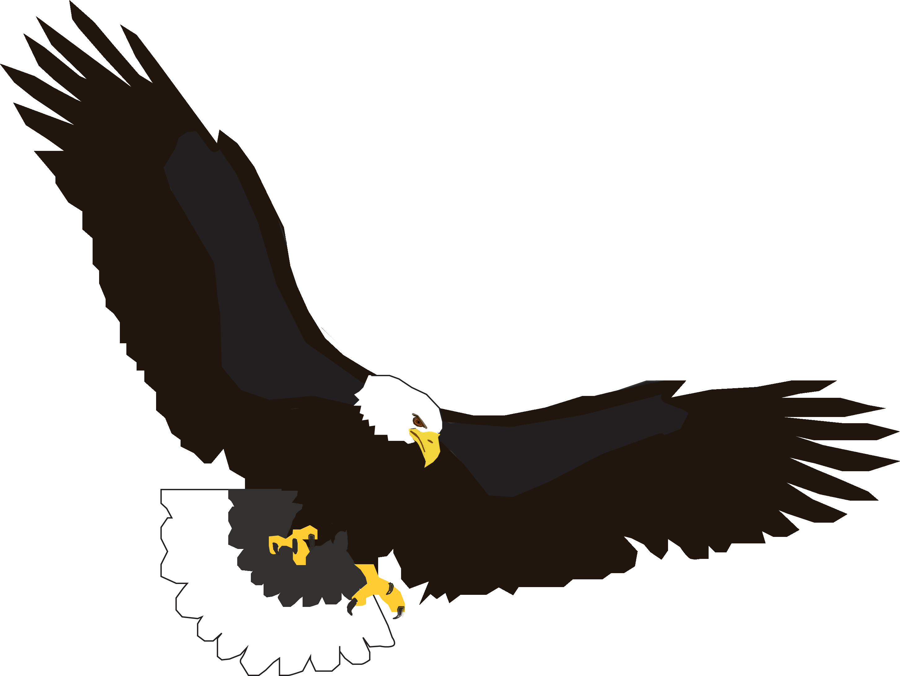 Flying Free Collection Download And Share Cartoon - Flying Cartoon Eagle (2906x2182)