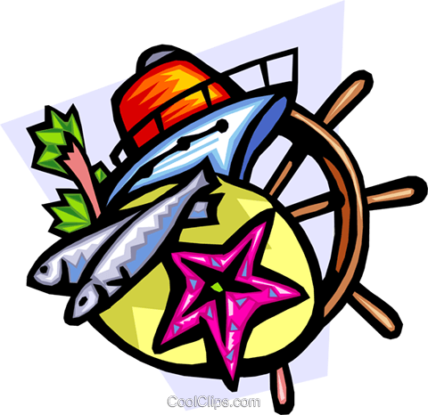 Travel By Sea Royalty Free Vector Clip Art Illustration - Sea (480x466)