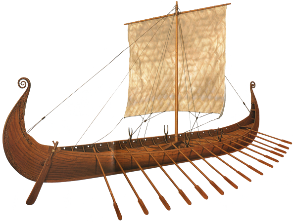 Viking Clipart Transparent - Viking Ship Transparent Background (594x450)