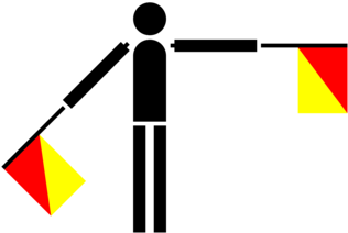 Flag Semaphore International Maritime Signal Flags - Semaphore Flags (374x340)