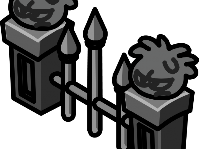 Graveyard Clipart Fence - Portable Network Graphics (640x480)