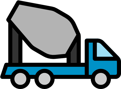 Concrete Mixer Free Icon - Transport (512x512)