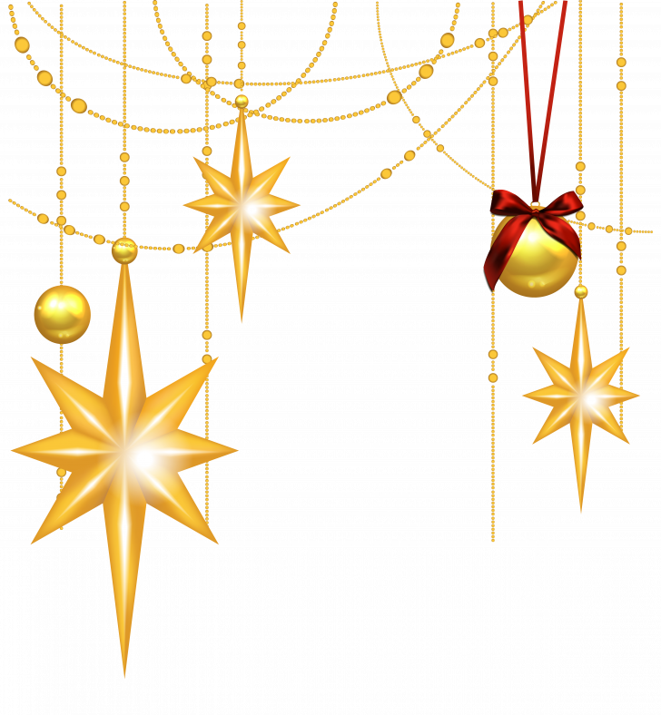 Christmas ~ Christmas Star Png Clipart Clip Art Library - Gold Christmas Stars Png (728x788)
