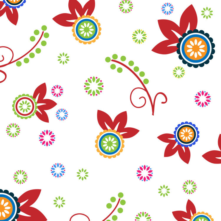Flower Floral Design Art Computer Icons - Colorful Background Free Stock (750x750)