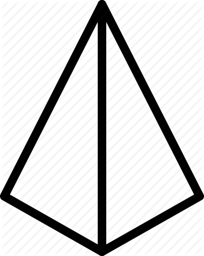 Svg Library Stock Collection Of Pyramid Shape High - Drawing Of A Pyramid Shape (409x512)