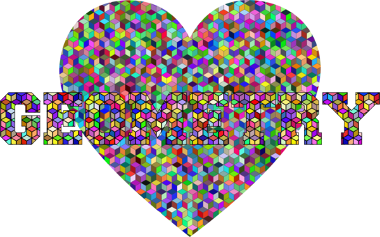 Sacred Geometry Circle Triangle - Heart Geometry (545x340)