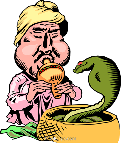 Hair Clipart Snake - Sapera Cartoon (407x480)
