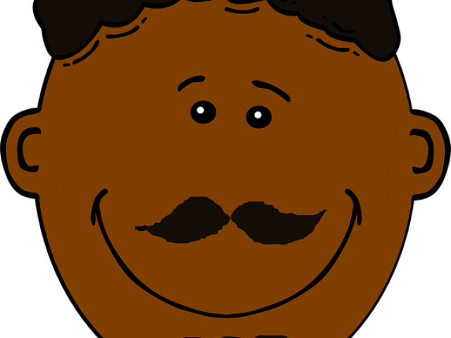 Dark Hair Clipart Dark Person - Brown Boy Head Clipart (640x480)