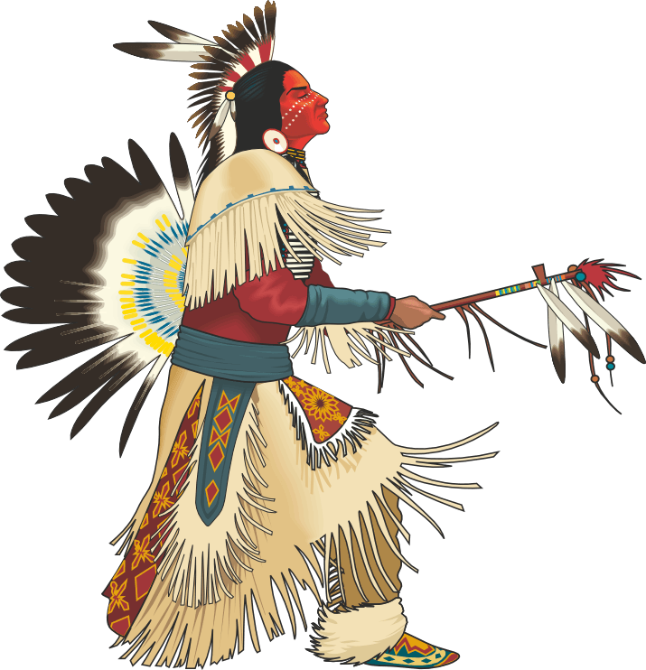 Americans In The United States Wars Tribe - Native American Indian Png (715x742)