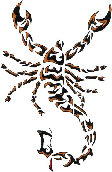 Scorpion Tattoos Clipart Art - Tattoo (400x615)