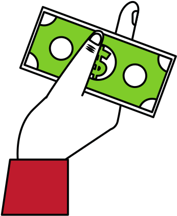 Hand Holding Dollar Bills Money Icon Image - Hand Holding Dollar Bills Money Icon Image (550x550)