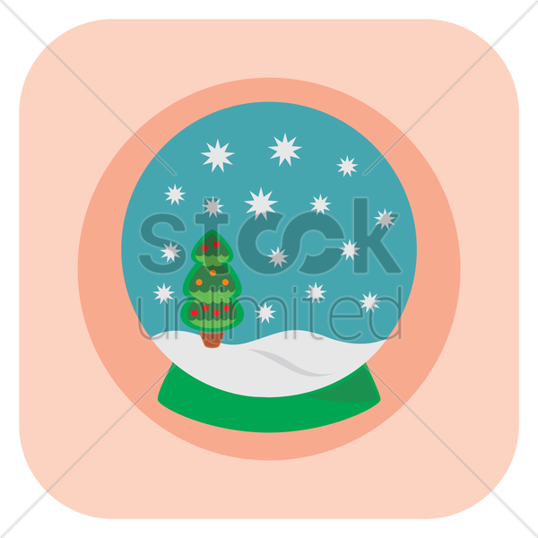 Illustration Clipart Christmas Ornament Clip Art - Snow Globe (600x600)