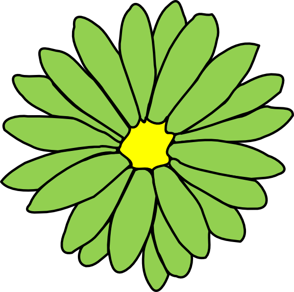 Single Flower Coloring Flower (600x596)