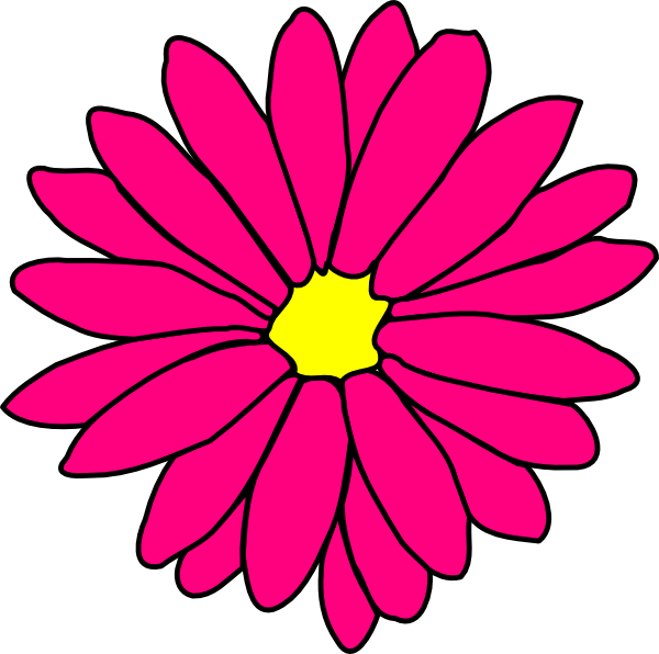 Red Flower Clip Art (600x596)
